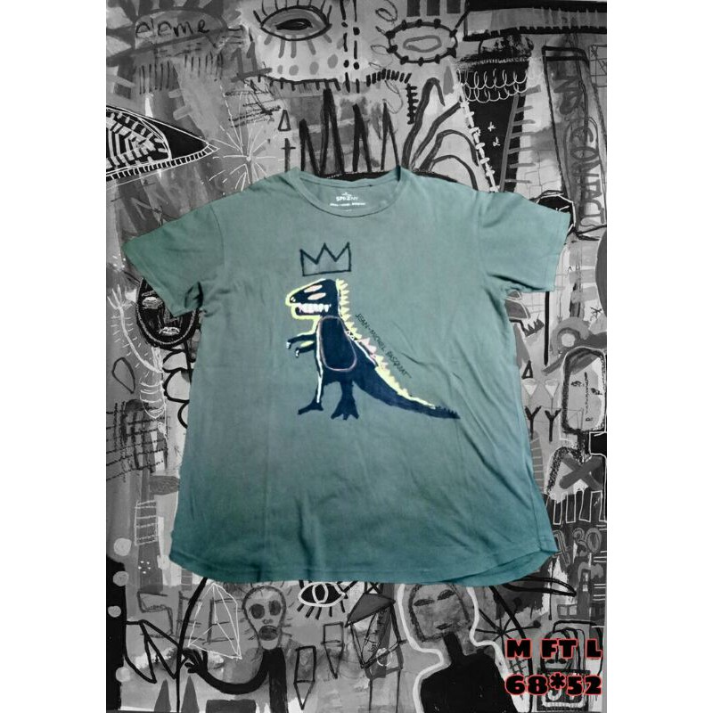 Kaos jmb x uniqlo gambar dino second original