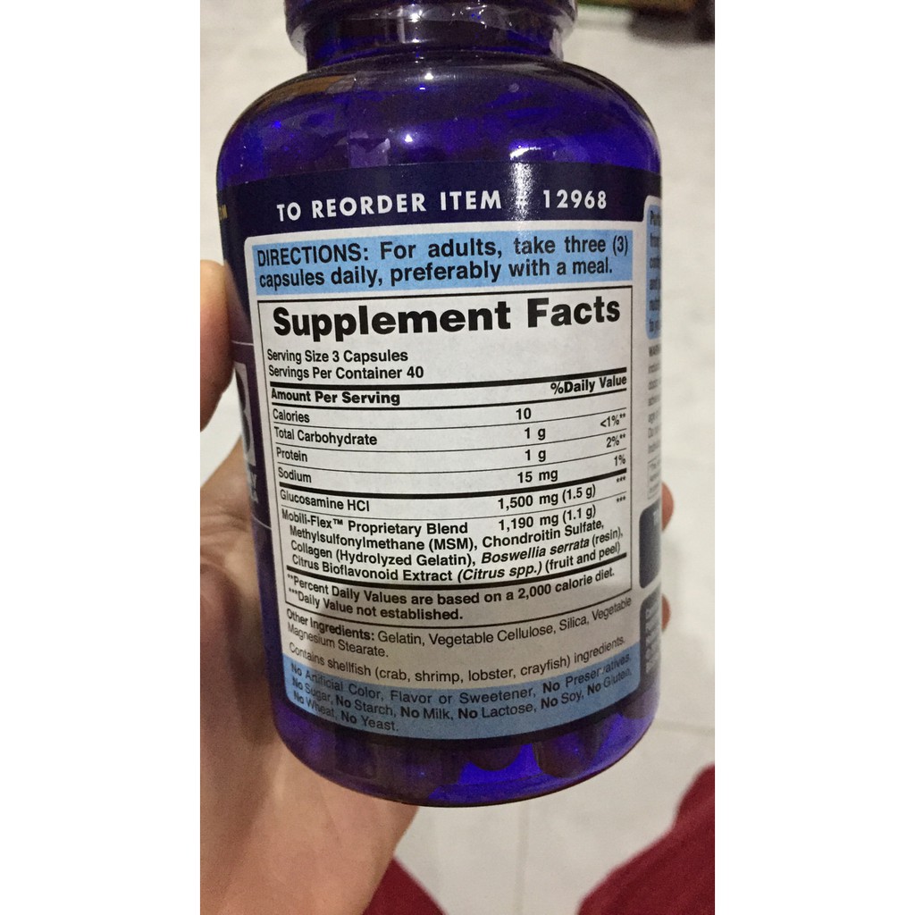 DISKON -  Puritan Double Strength Glucosamine, Chondroitin, MSM |120