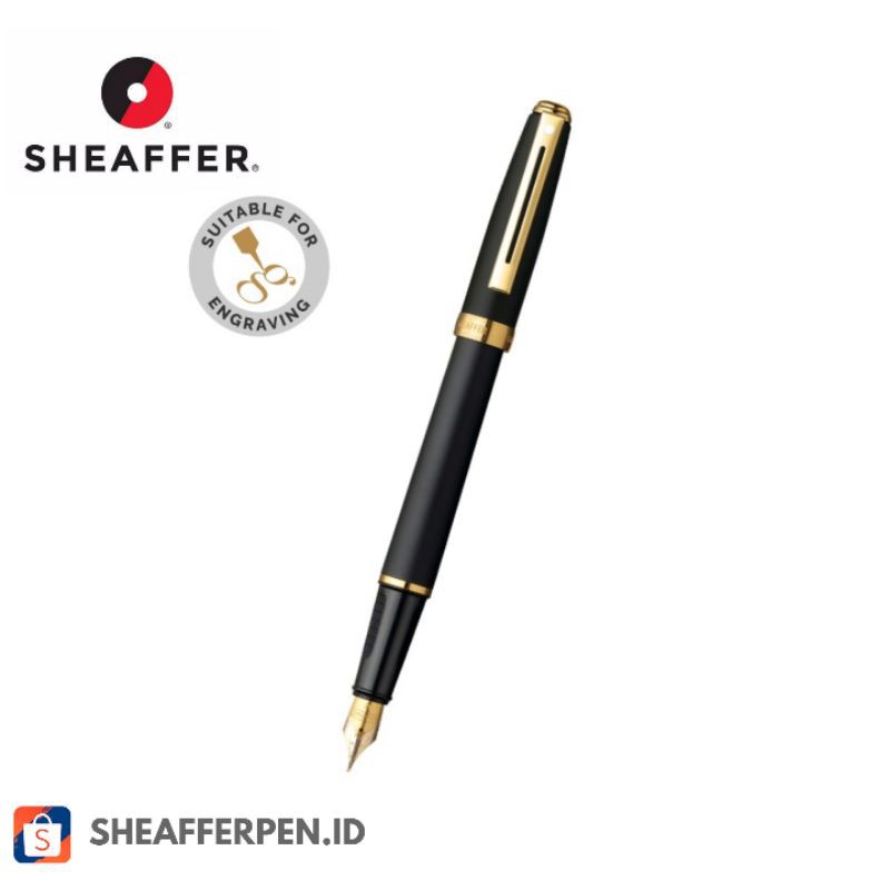 

Sheaffer® Prelude® Black Matte Featuring 22K Gold Plate Trim Fountain Pen