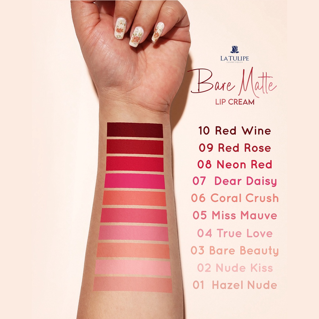 LA TULIPE BARE MATTE LIP CREAM (PROMO!!!)