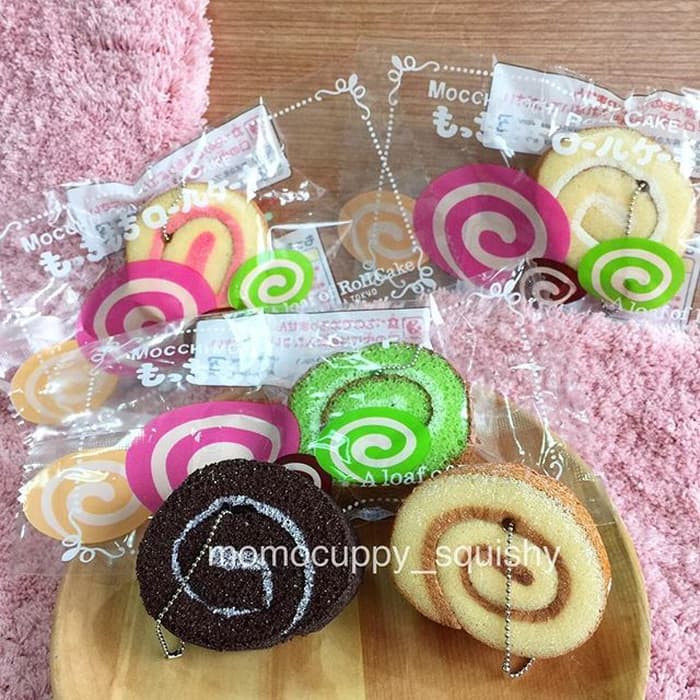 Cake Roll Squishy Replica Ibloom ( Squishy Kue Gulung Soft & Slow)
