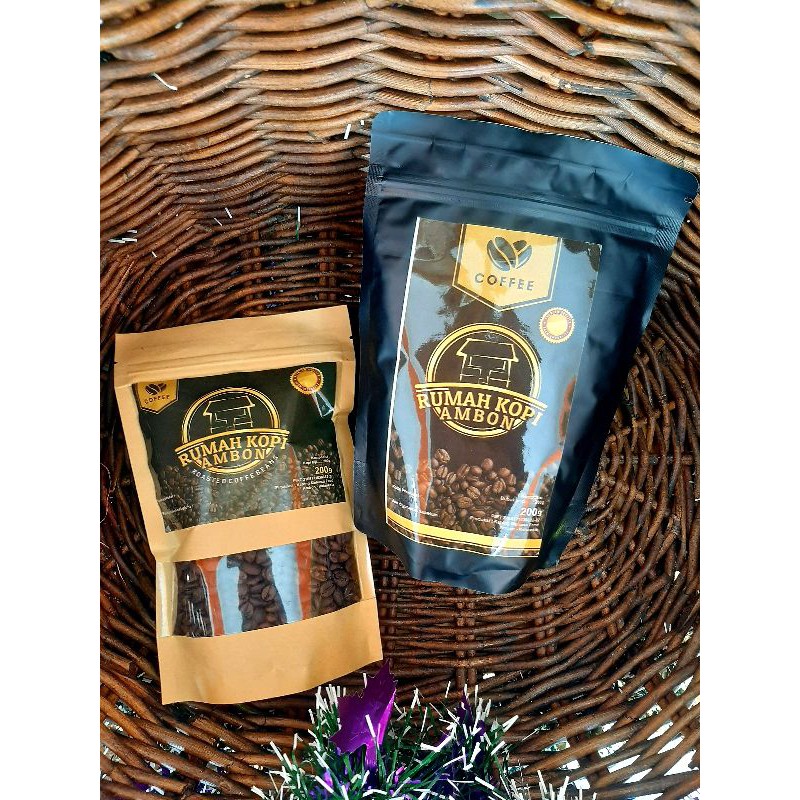 

Kopi Ambon cap Rumah Kopi Ambon / Biji Kopi / Kopi Bubuk