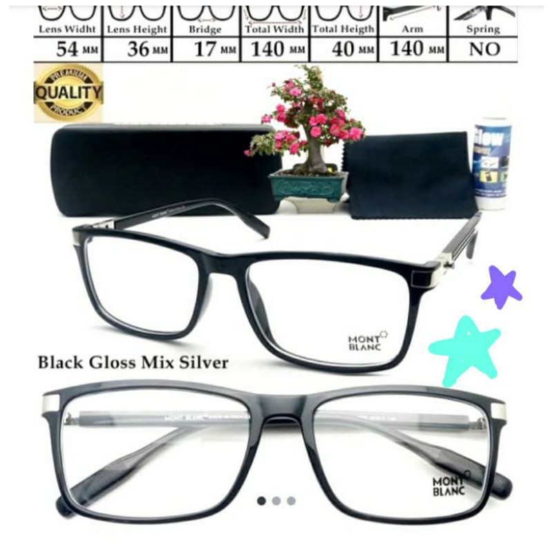 frame kacamata minus frame pria sporty