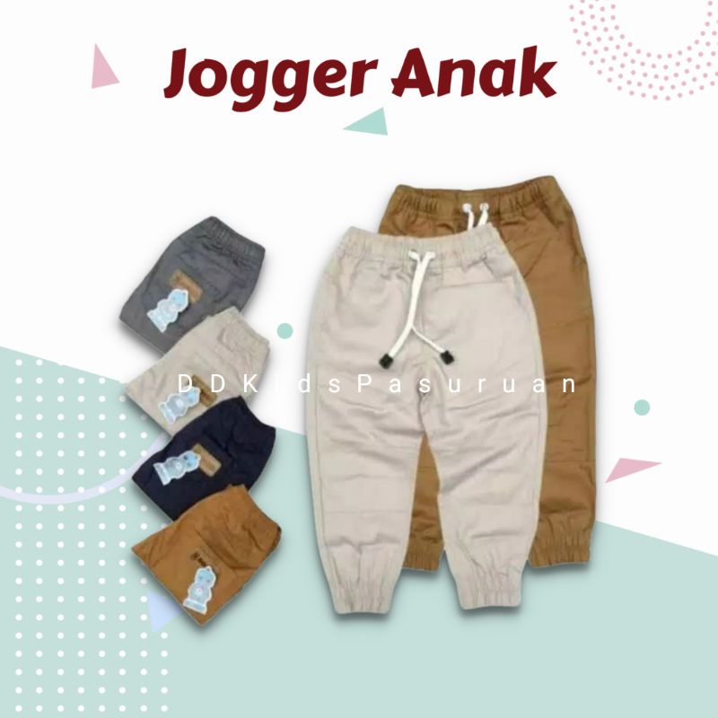 Jogger Chino Anak (2-4th) Celana Jogger Chino Anak Size 468