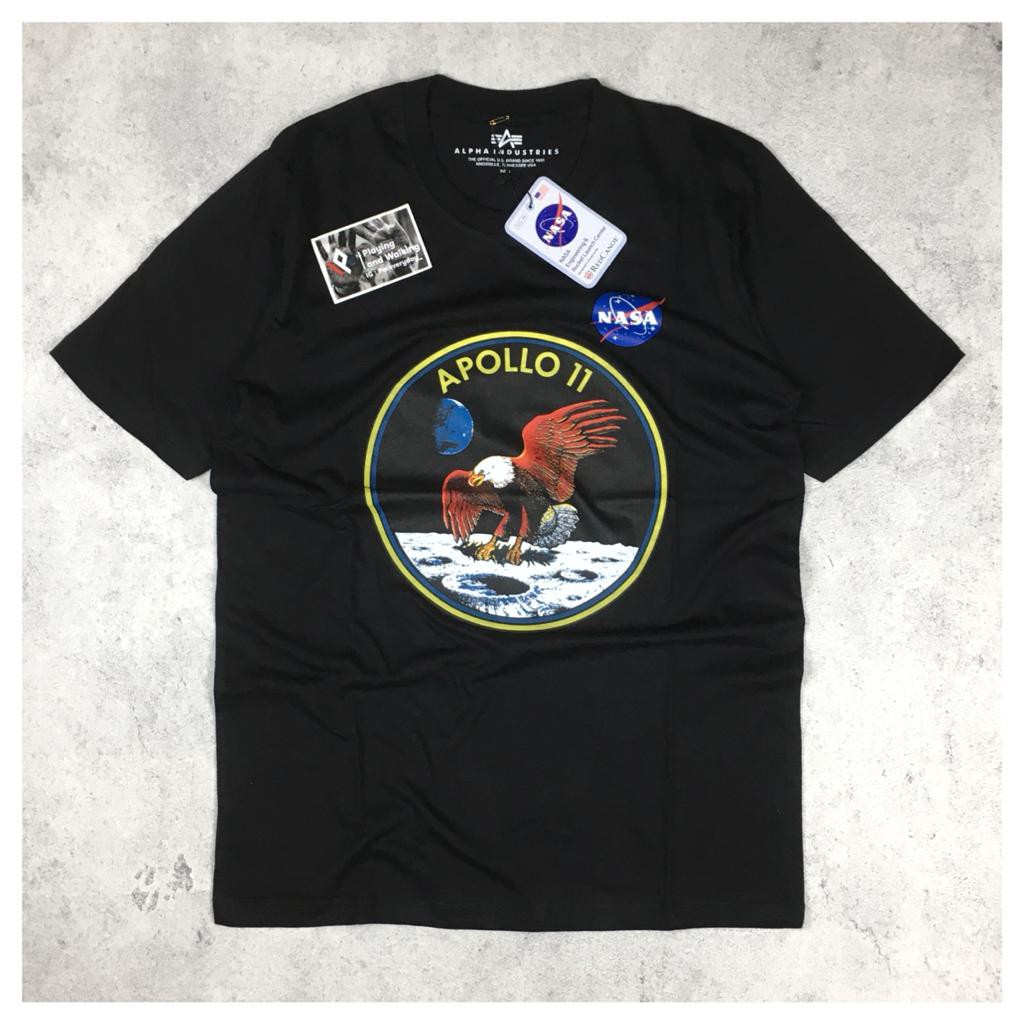 KAOS TSHIRT H&M NASA APOLLO EAGLE 1:1 MIROR ORIGINAL