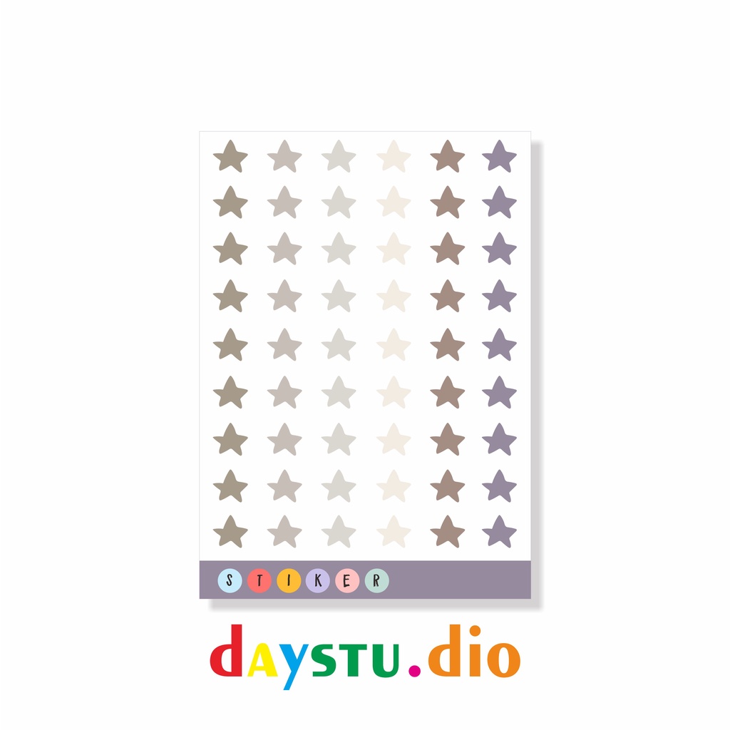 

STIKER BINTANG AESTHETIC PASTEL WARNA WARNI BUJO DECORATION