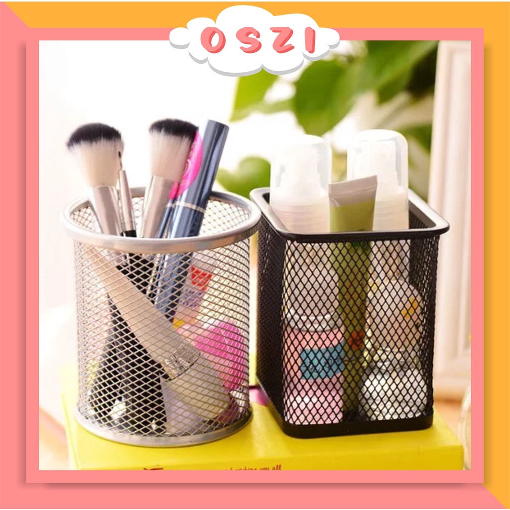 

❄ OSZI ❄ R010 Tempat Alat Tulis Pensil Pena Bulat Besi Pen Pensil IMPORT MURAH