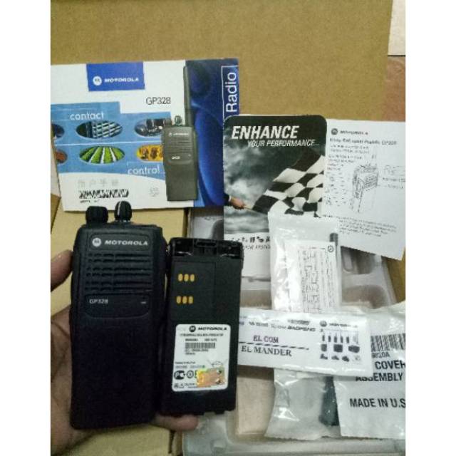 HT MOTOROLA GP 328 VHF/UHF - JUAL HT MOTOROLA GP 338 UHF