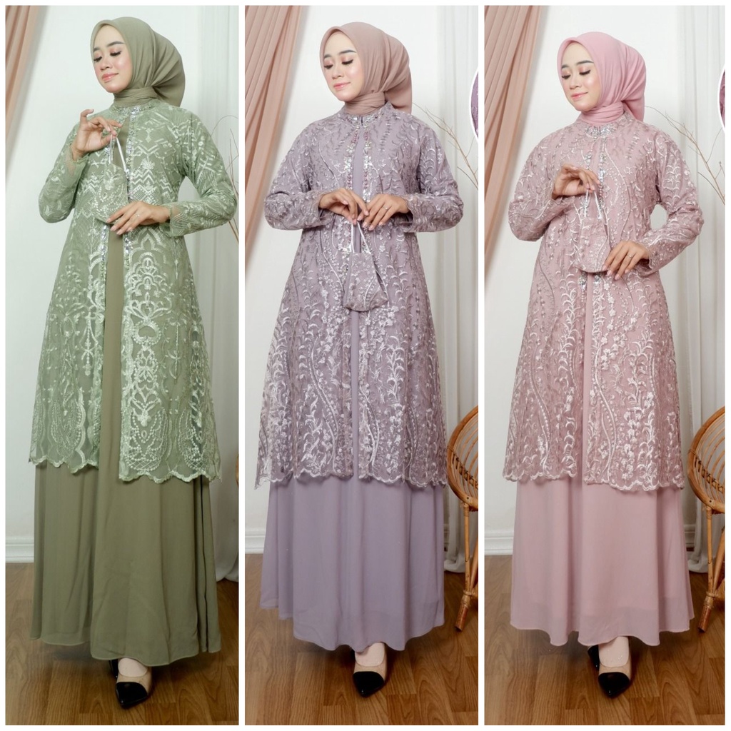 COD - GAMIS BROKAT - GAMIS PESTA - YASMIN DRESS - GAMIS MODERN - GAMIS BROKAT - DRESS BROKAT - DRESS