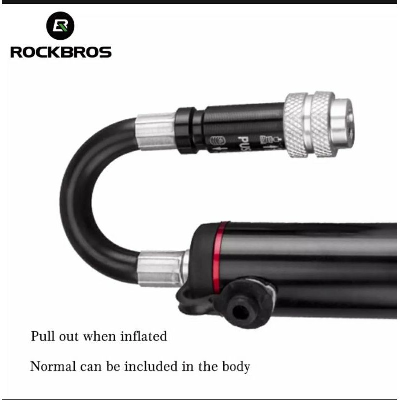 Rockbros JB-PB-004 atau JG-06 Bike Portable Mini Pump pompa sepeda mini 160 psi