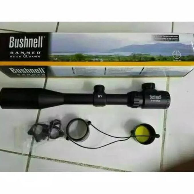 Teleskop Teropong Bushnell 3-9x40RGB SunShade Senapan angin