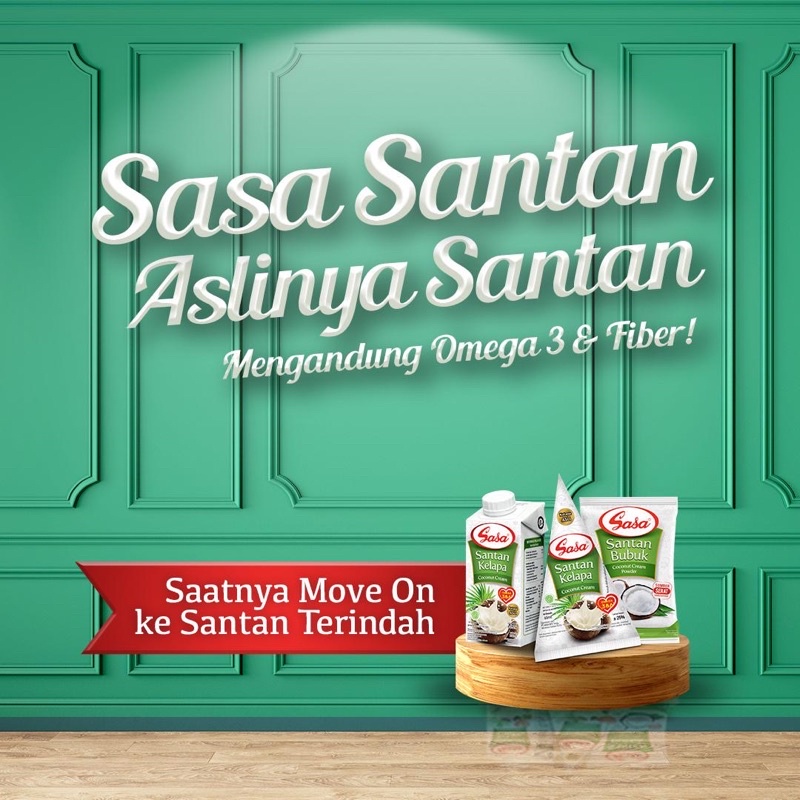 Sasa Santan Bubuk 20gr Kelapa Parut Penyendap Masakan Coconut Powder