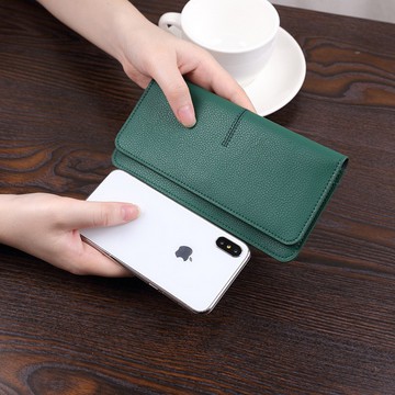 ONLYONE12 Dompet Wanita Panjang / Dompet Uang dan Kartu Muat Banyak / Dompet Panjang Slim / Dompet Wanita Warna Matte