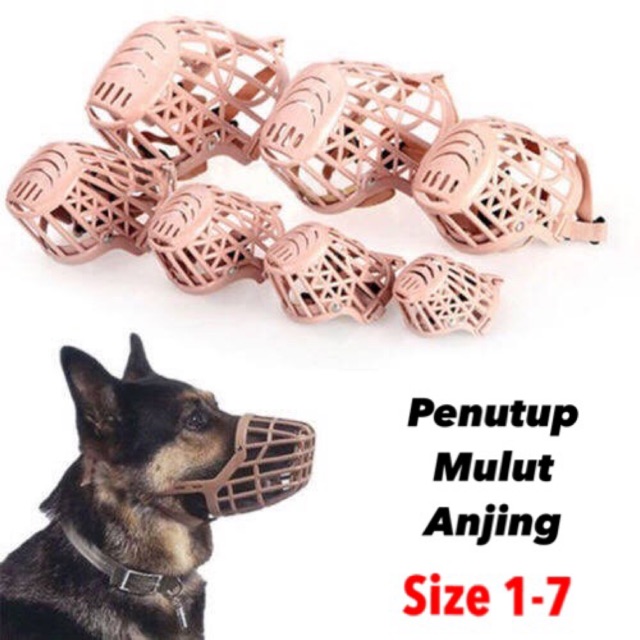 MUZZLE ANJING BRANGUS ANJING PENUTUP MULUT ANJING PENUTUP ANJING ANTI GIGIT BRANGUS ANTI BITE MURAH