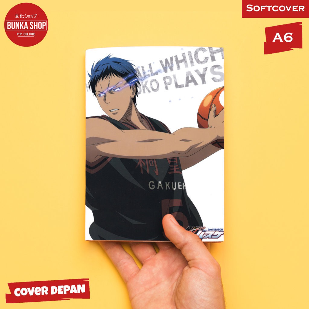 

Pocketnote Anime Kuroko no Basuke Aomine Daiki B Softcover A6 Buku Tulis Catatan Murah