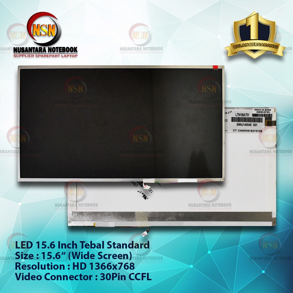 LCD 15.6 Inch Tebal Standard 30Pin HD