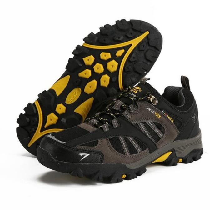 Sepatu Gunung Snta 436 Terbaru Sepatu Outdoor Snta 436 Sepatu Sepeda - Hitam Beladamazmall