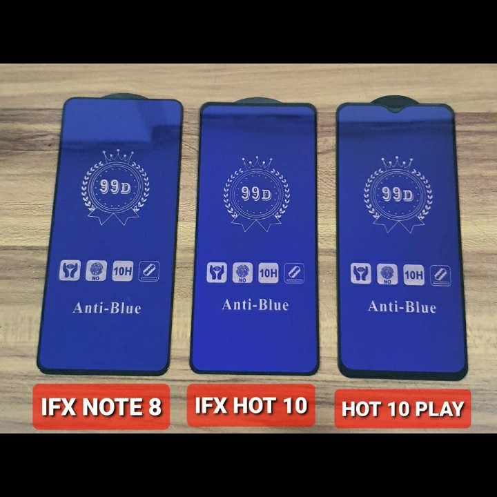 Infinix Hot 10 10s 9 Play Zero 8 7 Note 8 7 Lite Smart 5 4 Tempered Glass Anti Blue Light AntiGores