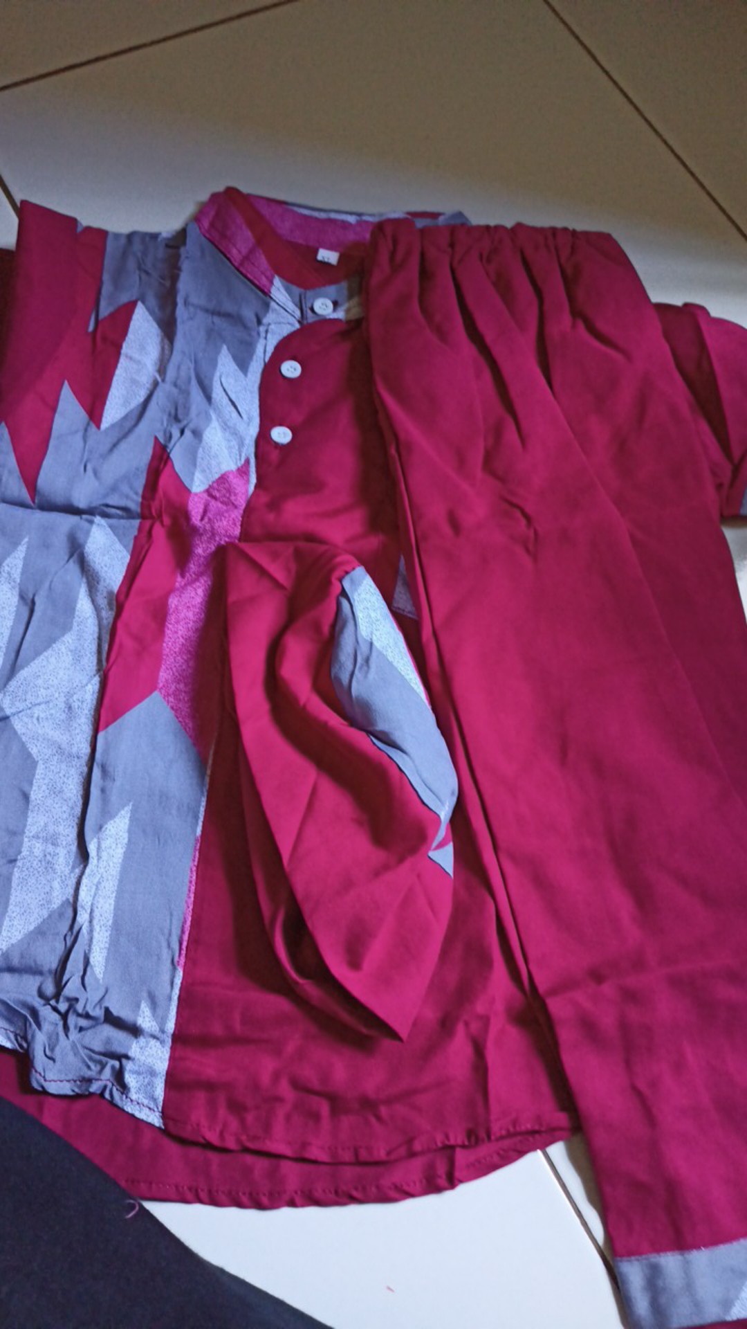 Koko Turki Anak Motif Batik 1-7 Tahun