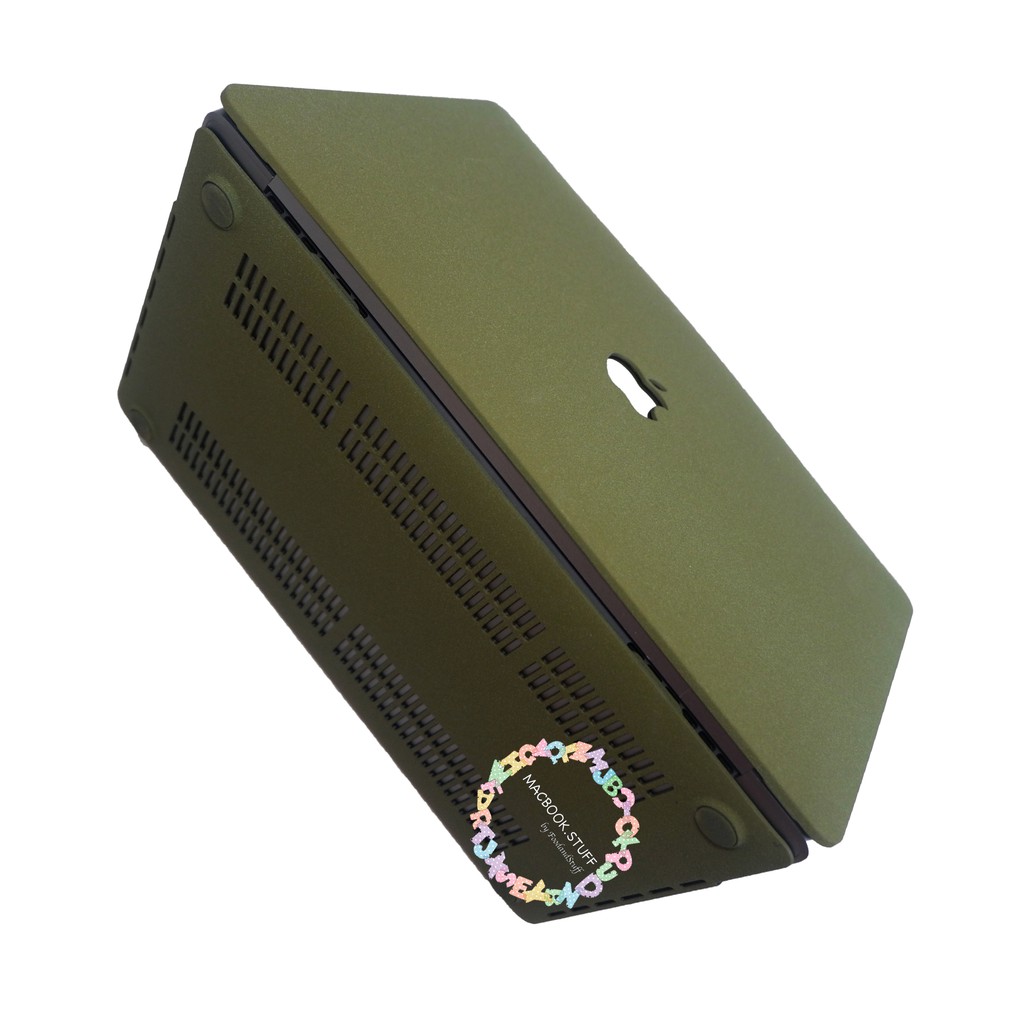 MACBOOK Case SAND ARMYGREEN NEW AIR PRO RETINA 11 12 13 14 15 16 INCH NON / WITH CD ROOM / TOUCHBAR / TOUCH ID / M1 2020 2021 2022