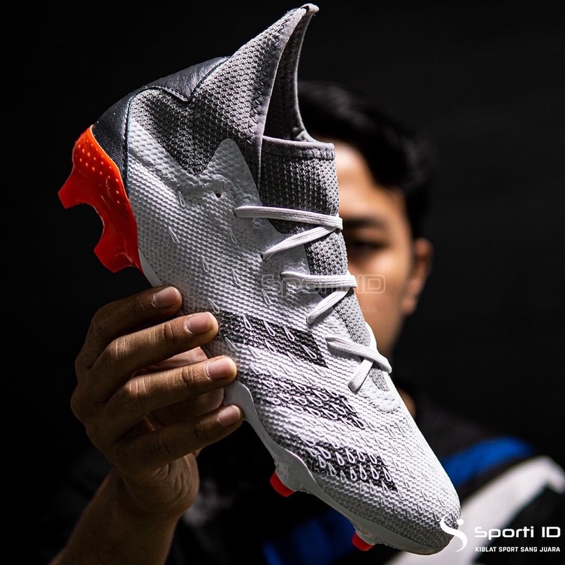 Sepatu Bola Adidas Predator Freak .3 FG - White Iron FY6276 Original | Adidas Predator