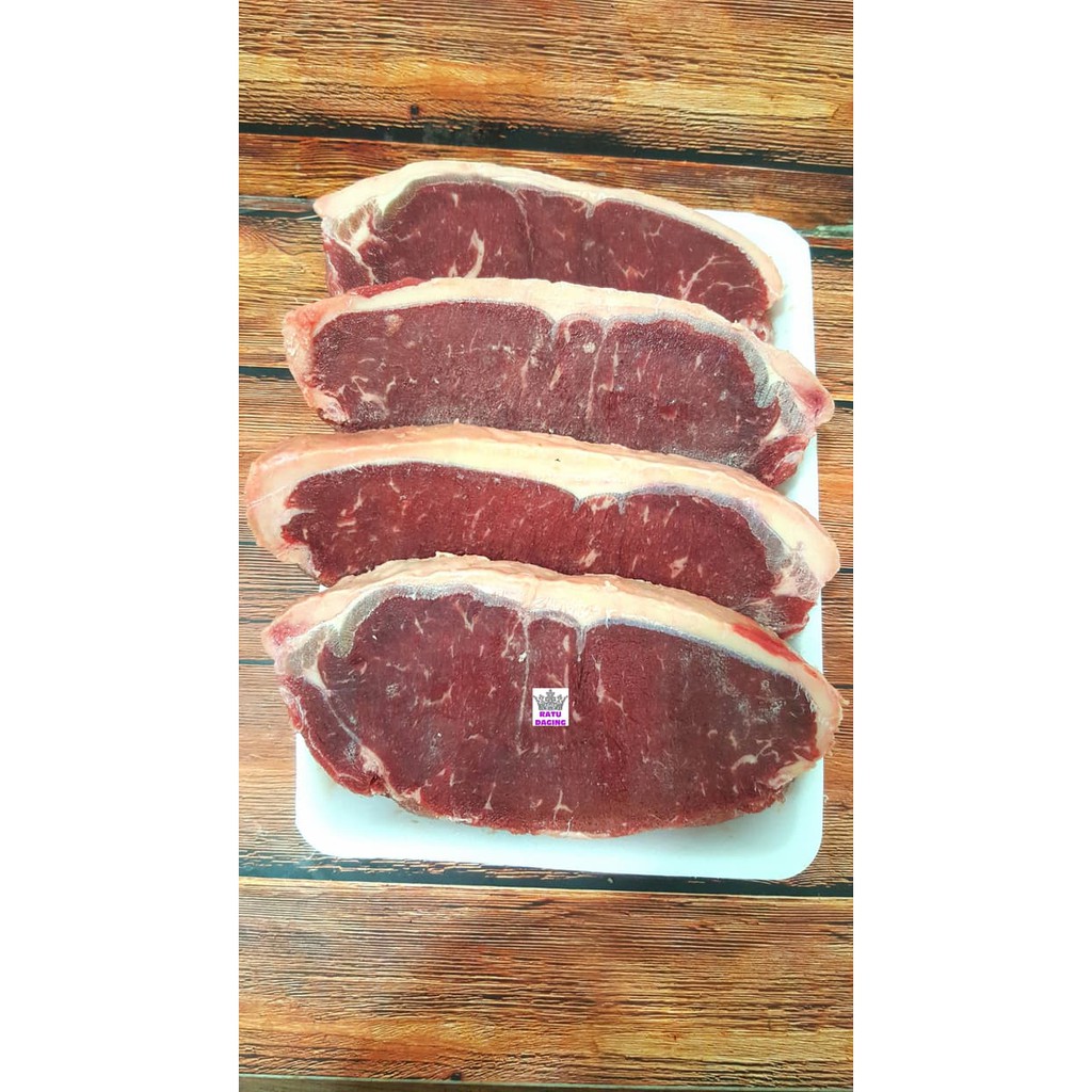 

SIRLOIN BLACK ANGUS (AUS) mb 2++ @1Kg - MURAH LEZAT EMPUK