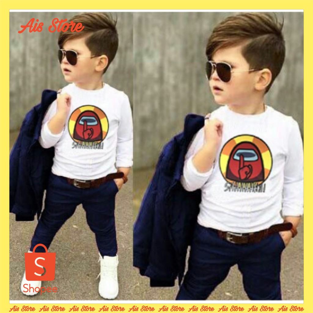 KD ST CACA KS baju anak laki-laki Setelan baju anak umur 2 3 4 tahun pesta anak cowok lucu Lebaran