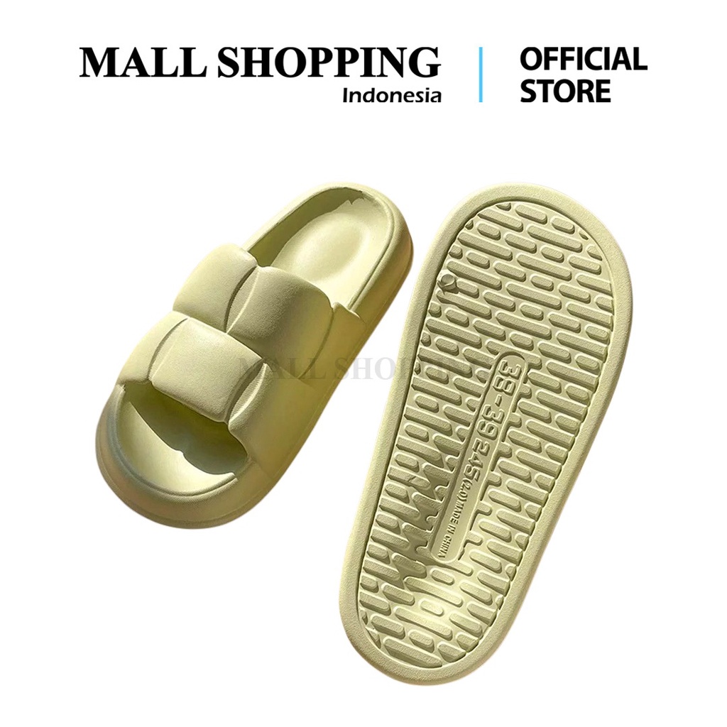 (COD) Sandal Slop Unisex Rubber Tebal Sendal Sendal Eva Sandal Rumahan MALL SHOPPING