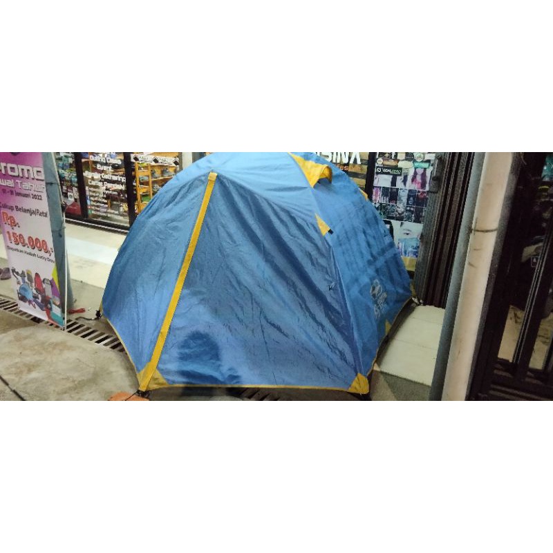 tenda dome second tenda cotrek drake kap 2 doble layer udah upgrade frame alloy