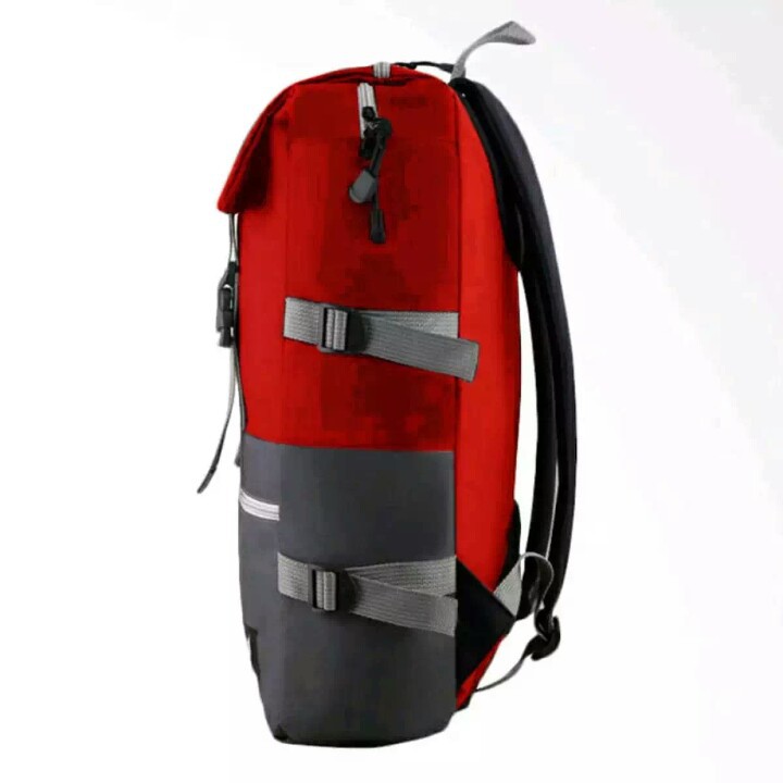 Tas Ransel Pria Dan Wanita Tas Fsshion Pria Distro Tas Punggung Backpack + Raincover - Red