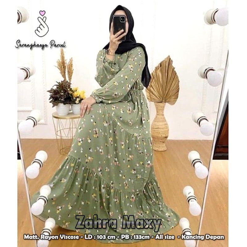 ZAHRA MAXY / DRESS RAYON / GAMIS RAYON ADEM / DRESS RAYON TERBARU/ DRESS MUSLIM / GAMIS MUSLIM / DRE