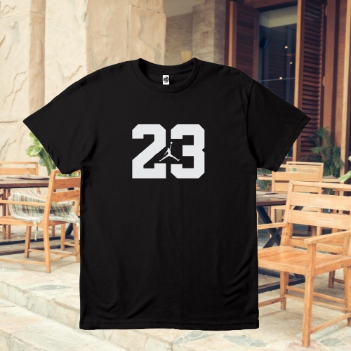 QH Kaos Baju LOGO 23 AIR JORDAN Kaos Distro All Size Big Size JUMBO Pria Wanita L XL XXL XXXL XXXXL