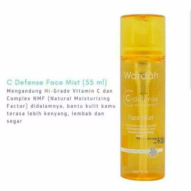 ❣️Rakkistore99❣️Wardah C Defense Face Mist 55ml (100% Original)