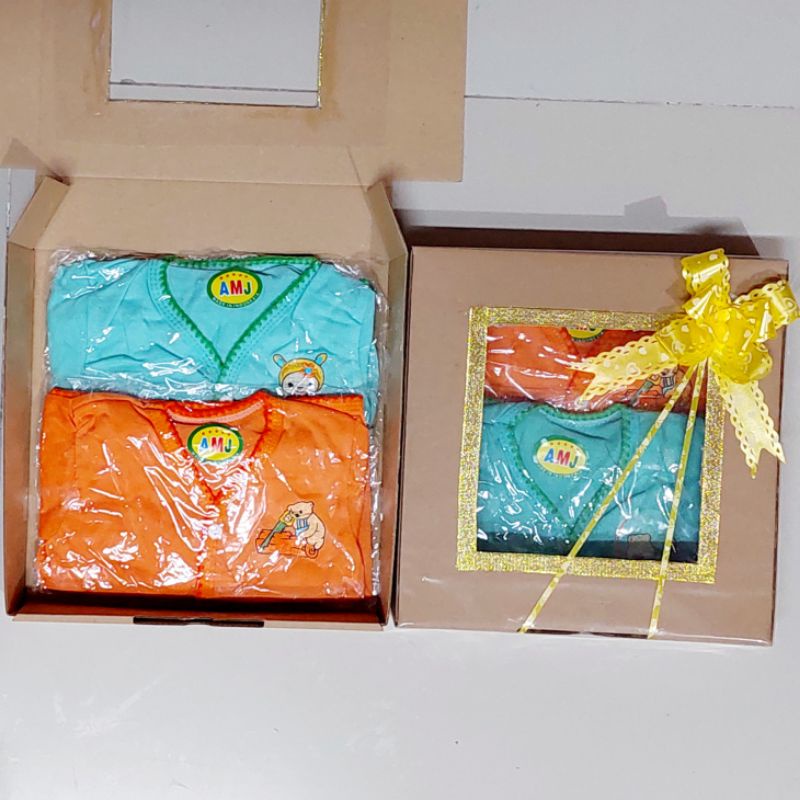 Hampers Perlengkapan Baju Bayi Baru Lahir  Paket Promo 2 Set baju bayi stelan Panjang Cantik dan Murah