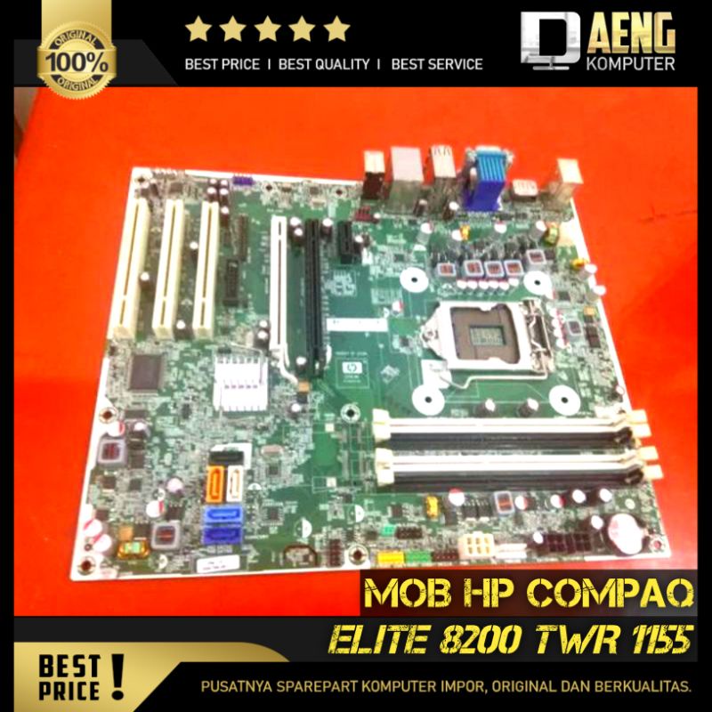 Motherboard Mainboard Mobo ddr3 Intel Hp Compaq Elite 8200 TWR Socket 1155 Original Murah