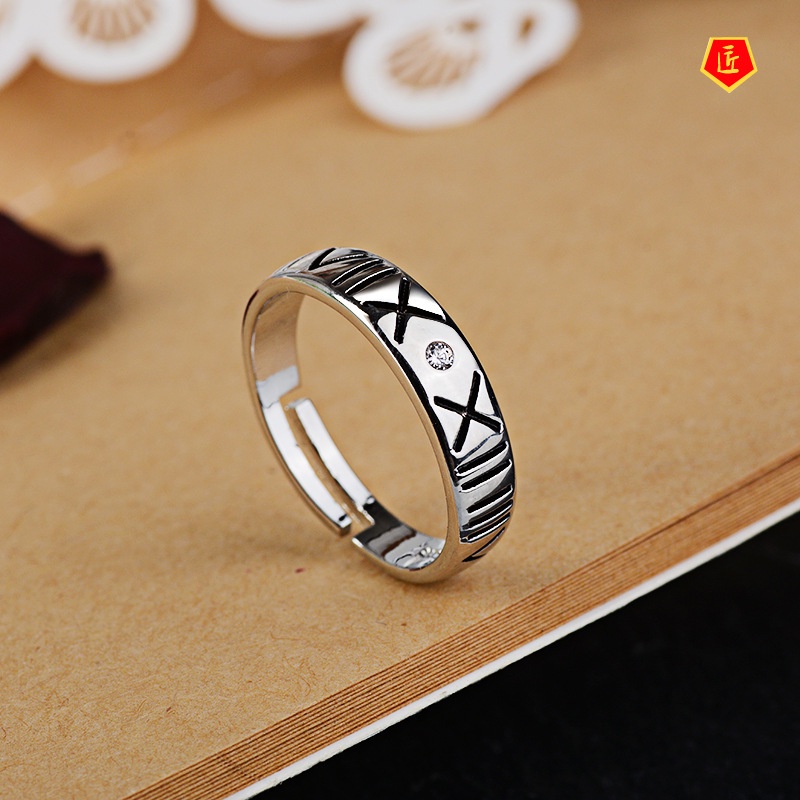 [Ready Stock]S925 Silver Creative Simple Opening Ring