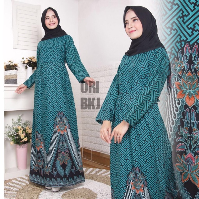 Gamis Batik Gamis Syari Maze Runner Gamis Batik Model Terbaru Trend 2020 Fashion Wanita Hijab Shopee Indonesia