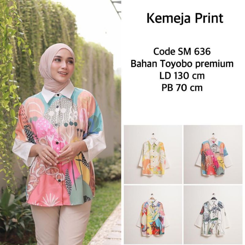 Kemeja Toyobo Print