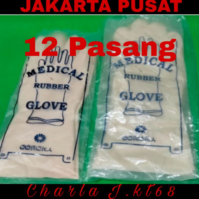 Sarung tangan karet gloves putih