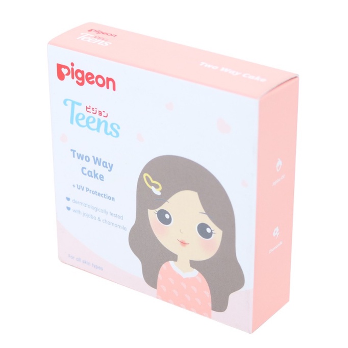 PIGEON Teens Two Way Cake 14Gr / Bedak Padat Mengandung Foundation