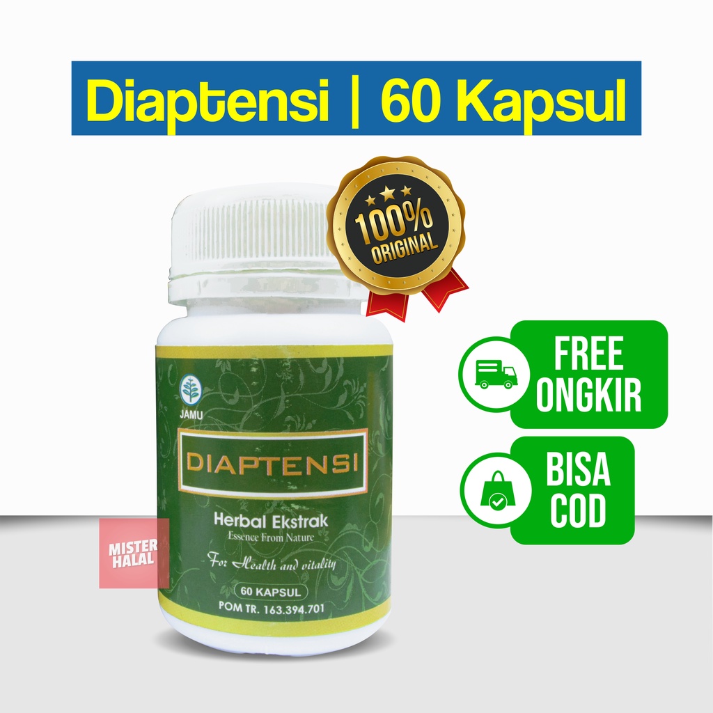 Diaptensi Obat Diabetes dan Hipertensi Suplemen Herbal Kesehatan Gula Darah Kencing Manis Luka Basah Perbaikan Pangkreas Gula Darah Stabil