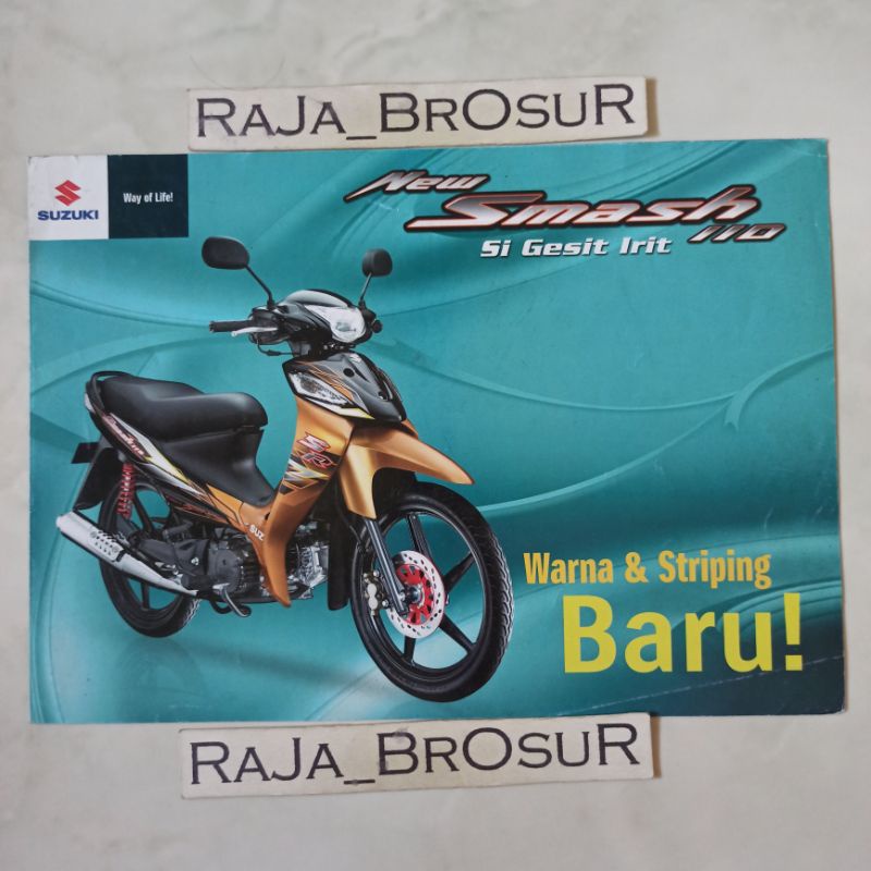Poster brosur katalog leaflet jadul lawas Suzuki New Smash110 SR/Smash 110 SR 2009