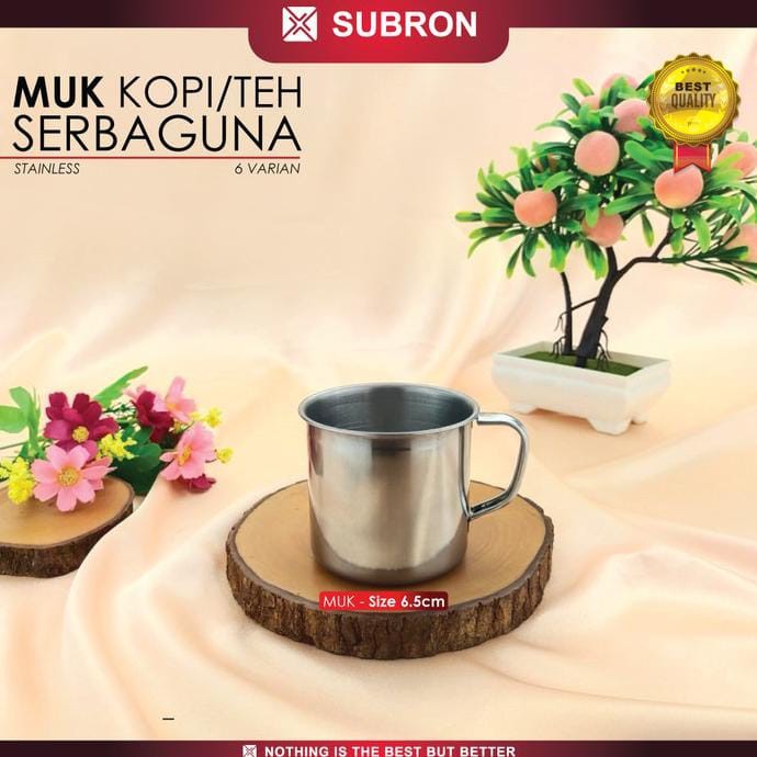 Muk Mini Stainless 7cm 180ml - Subron Tanpa Tutup