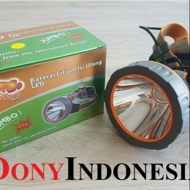 Lampu Senter Kepala Dony KL 198 Jumbo Wana Kuning - Head Lamp - Senter Kepala