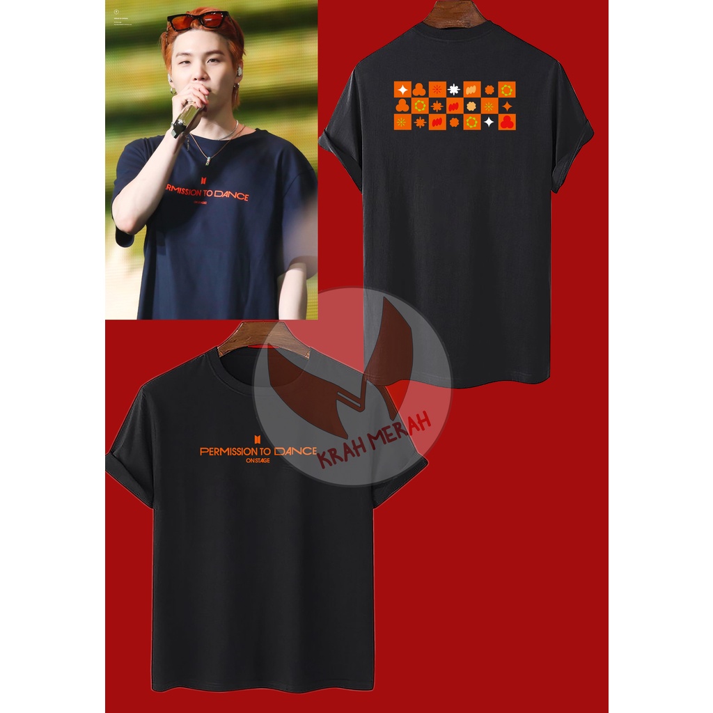 Kaos Tshirt BTS Suga PTD Sablon Plastisol