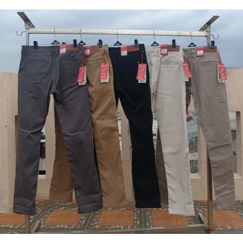 NEW Celana Panjang Chinos pria HUGO GOLD ORIGINAL slimfit - Chino Hugo Gold Premium series terlaris