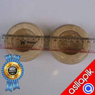 asbak asliapik dari marmer model bulat unik ukuran diameter 8 cm #0