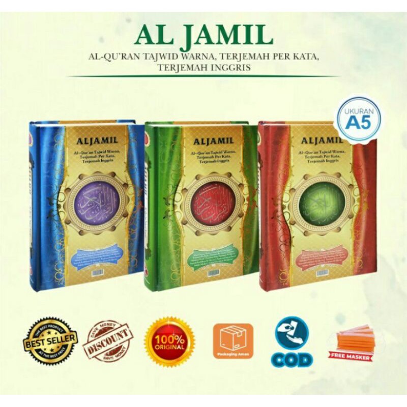 Al Quran Al-Quran terjemahan al jamil A5 buku belajar Alquran buku islami