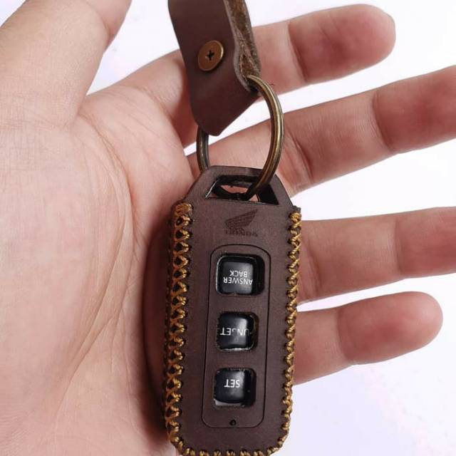 Sarung remot case remot cover remot Honda scoopy coklat tua ch bolong