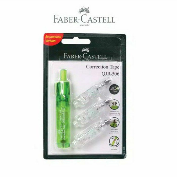 

Pendrawing- Correction Tape Qjr-506 3 Refill Faber-Castell Pcs -Drawing-Pen.